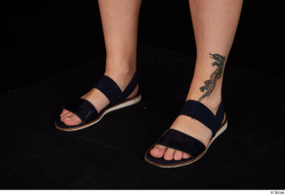 Donna black sandals foot shoes 0003.jpg